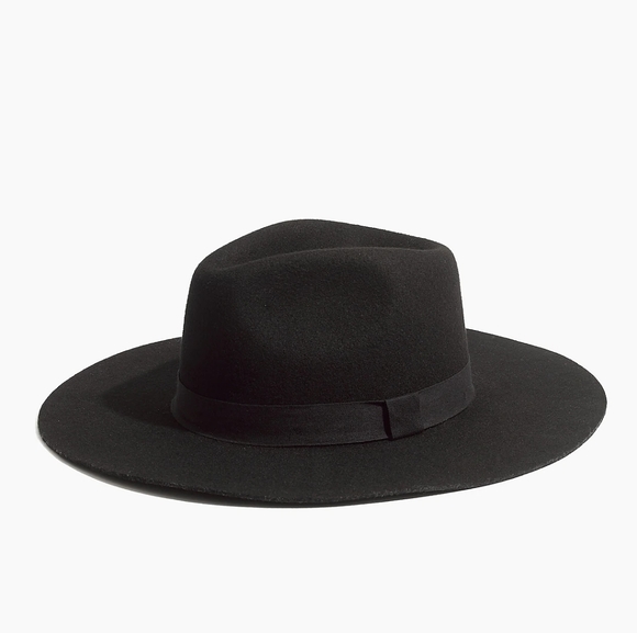 Madewell Biltmore Montana Felt Hat Black S/M - Picture 1 of 4